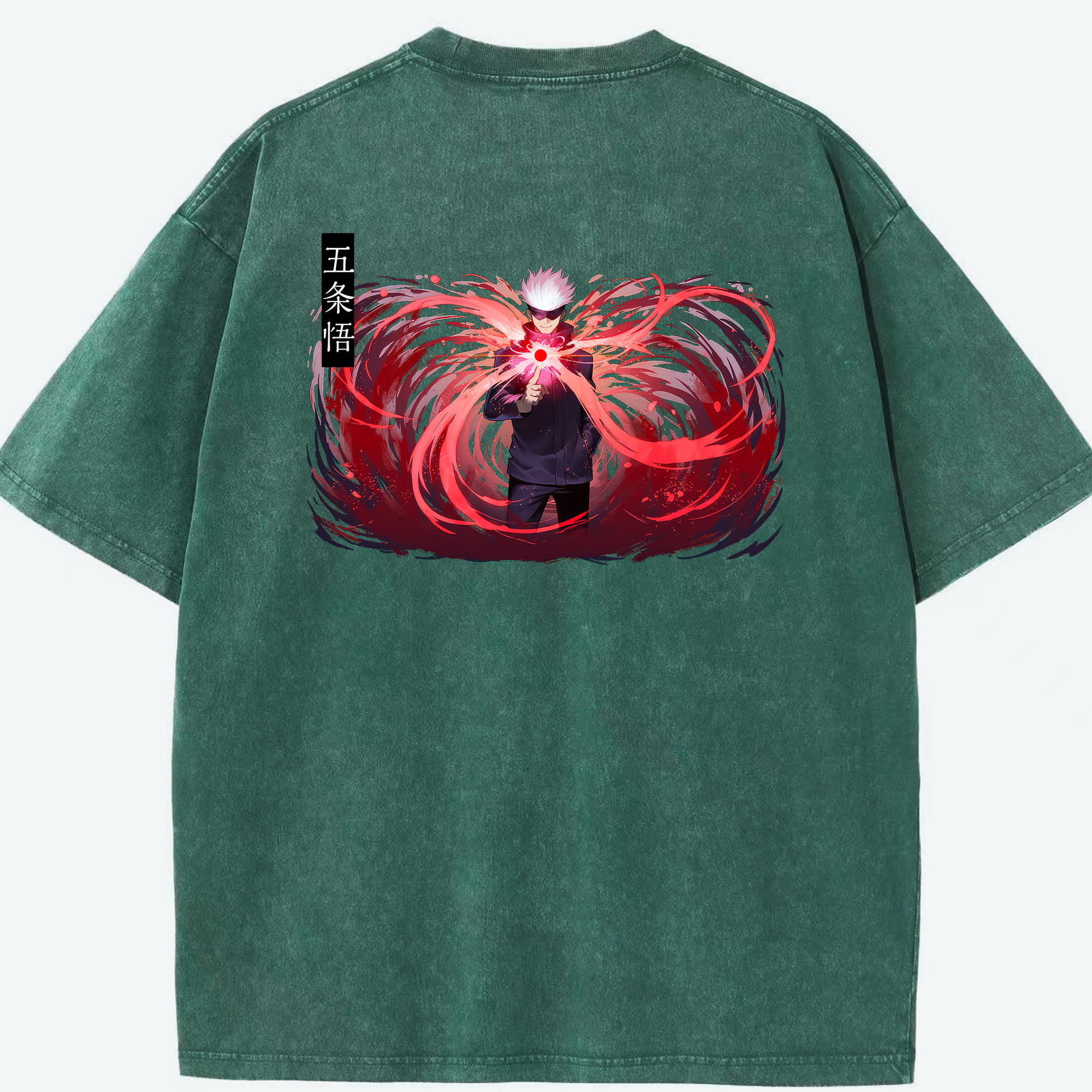 （画像用） 呪術廻戦 Jujutsu Kaisen 綿100% ヴィンテージ風 半袖Tシャツ（背面プリント）